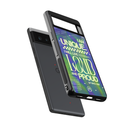 proudly me back phone cover | glass case for Google Pixel 6A