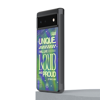 proudly me back phone cover | glass case for Google Pixel 6A