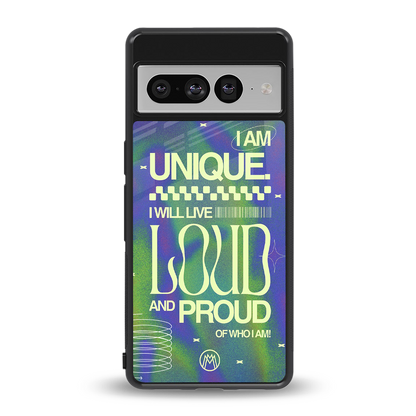 proudly me back phone cover | glass case for google pixel 7 pro