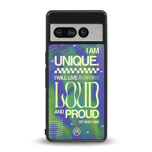 proudly me back phone cover | glass case for google pixel 7 pro