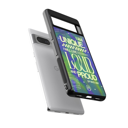 proudly me back phone cover | glass case for google pixel 7 pro
