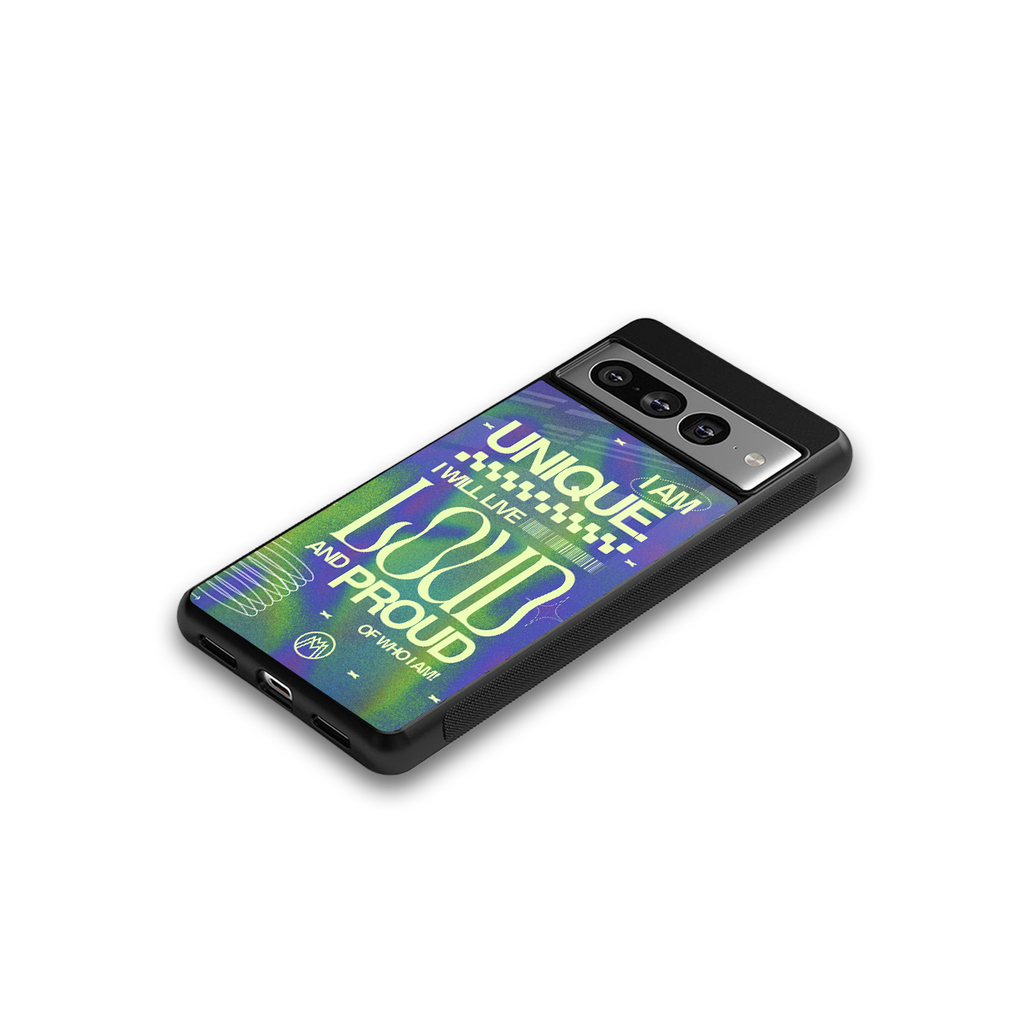 proudly me back phone cover | glass case for google pixel 7 pro