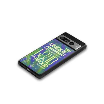 proudly me back phone cover | glass case for google pixel 7 pro