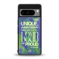 proudly me back phone cover | glass case for google pixel 8 pro