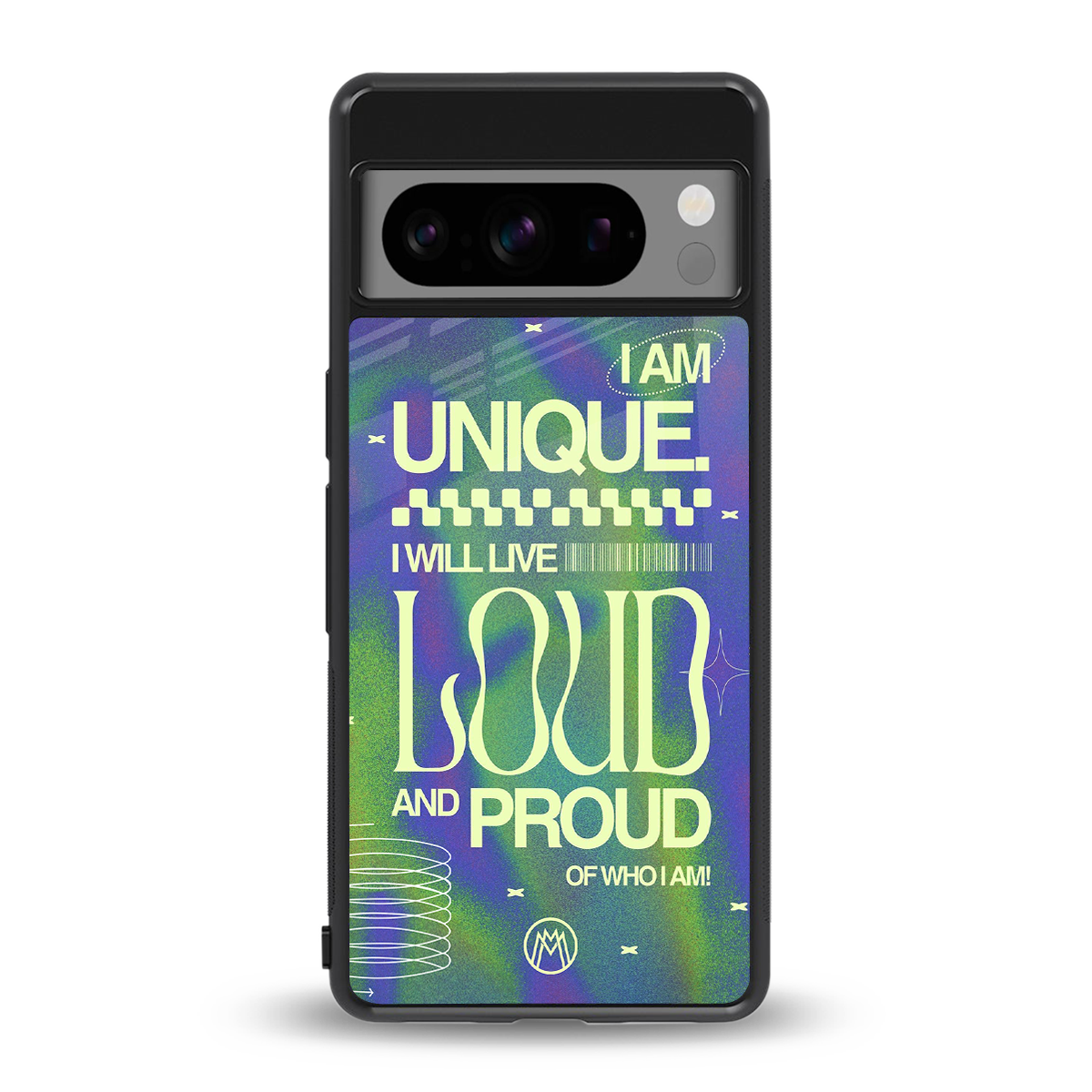 proudly me back phone cover | glass case for google pixel 8 pro
