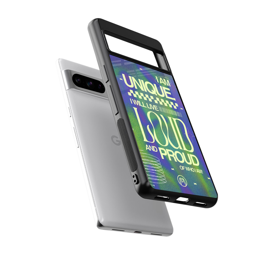 proudly me back phone cover | glass case for google pixel 8 pro