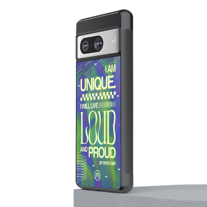 proudly me back phone cover | glass case for Google Pixel 8