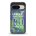 proudly me back phone cover | glass case for google pixel 9