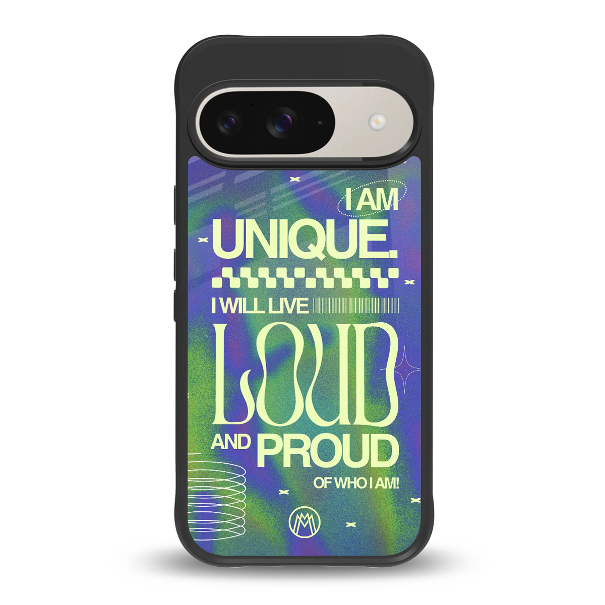 proudly me back phone cover | glass case for google pixel 9