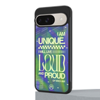 proudly me back phone cover | glass case for google pixel 9