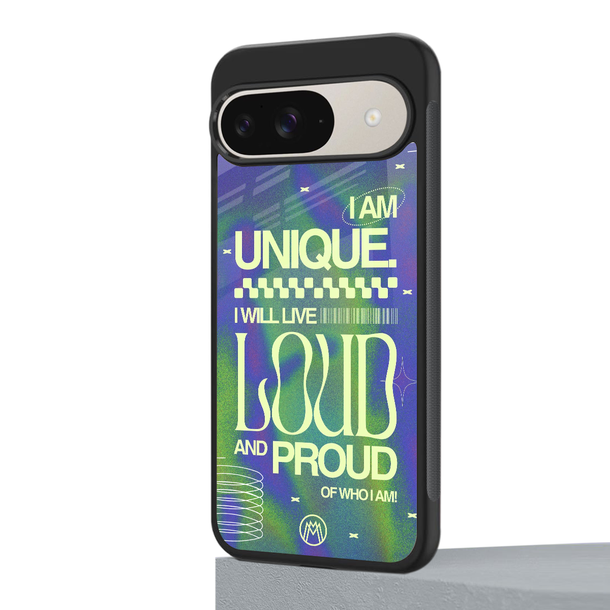 proudly me back phone cover | glass case for google pixel 9