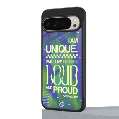 proudly me back phone cover | glass case for google pixel 9 pro xl