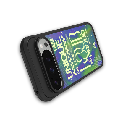 proudly me back phone cover | glass case for google pixel 9 pro xl