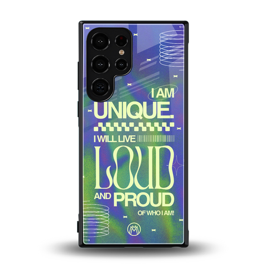 proudly me back phone cover | glass case for samsung galaxy s24 ultra