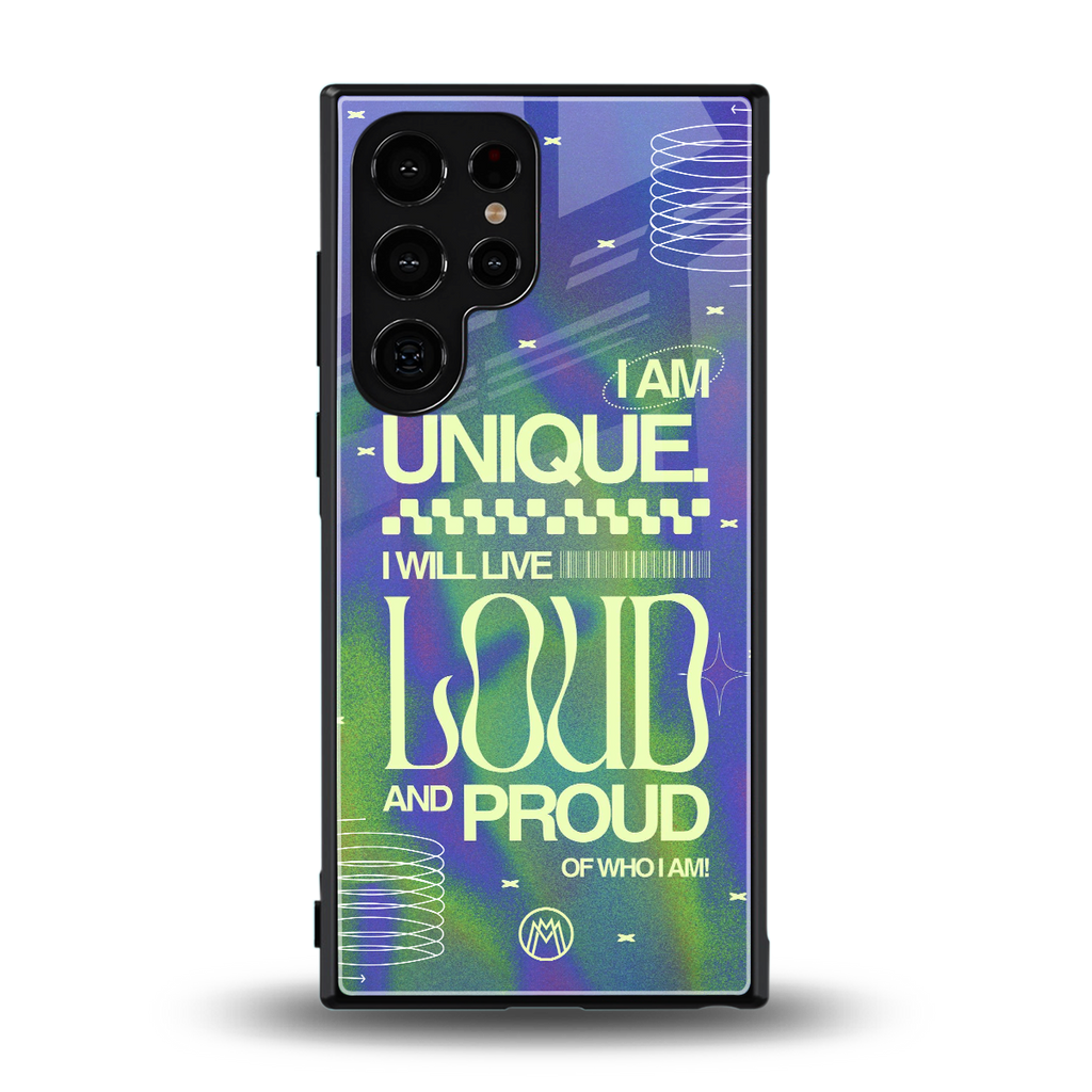 proudly me back phone cover | glass case for samsung galaxy s23 ultra