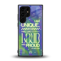 proudly me back phone cover | glass case for samsung galaxy s23 ultra