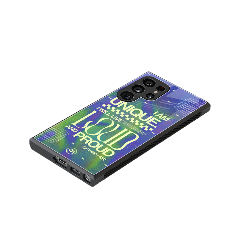 proudly me back phone cover | glass case for samsung galaxy s23 ultra