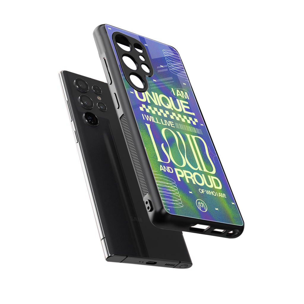 proudly me back phone cover | glass case for samsung galaxy s25 ultra