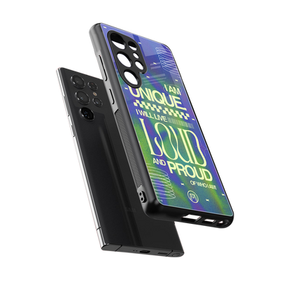 proudly me back phone cover | glass case for samsung galaxy s25 ultra