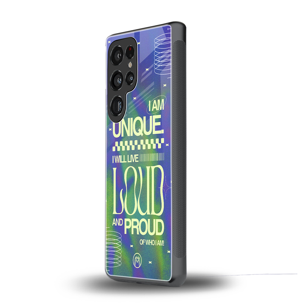 proudly me back phone cover | glass case for samsung galaxy s25 ultra