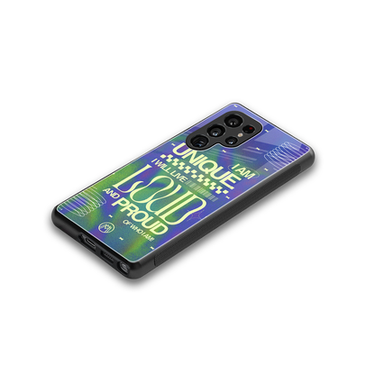 proudly me back phone cover | glass case for samsung galaxy s25 ultra