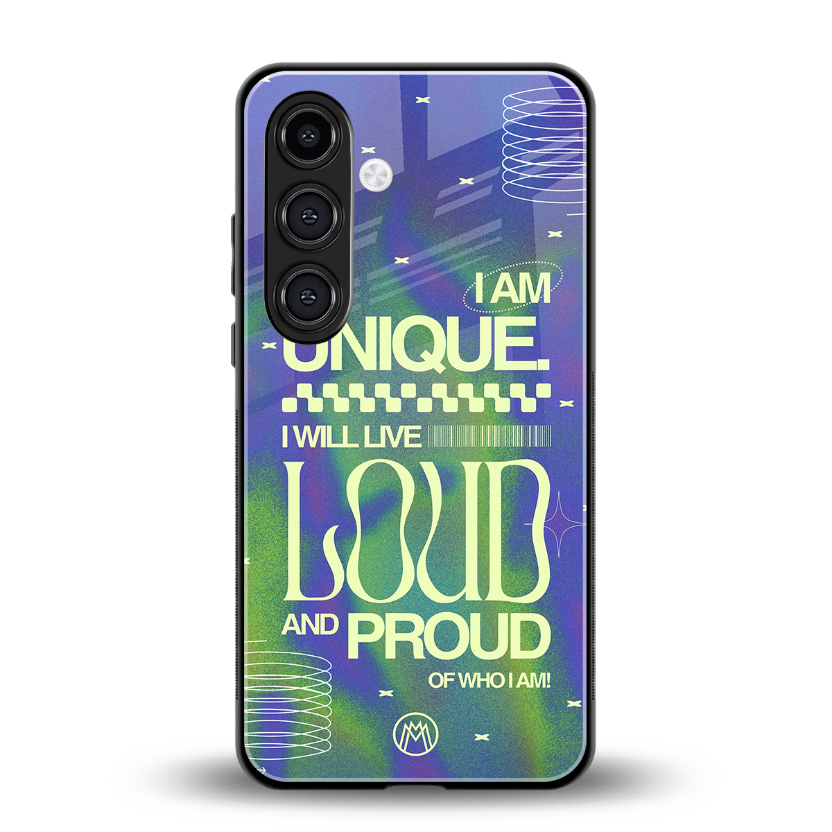 proudly me back phone cover | glass case for samsung galaxy s24 plus