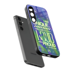 proudly me back phone cover | glass case for samsung galaxy s24