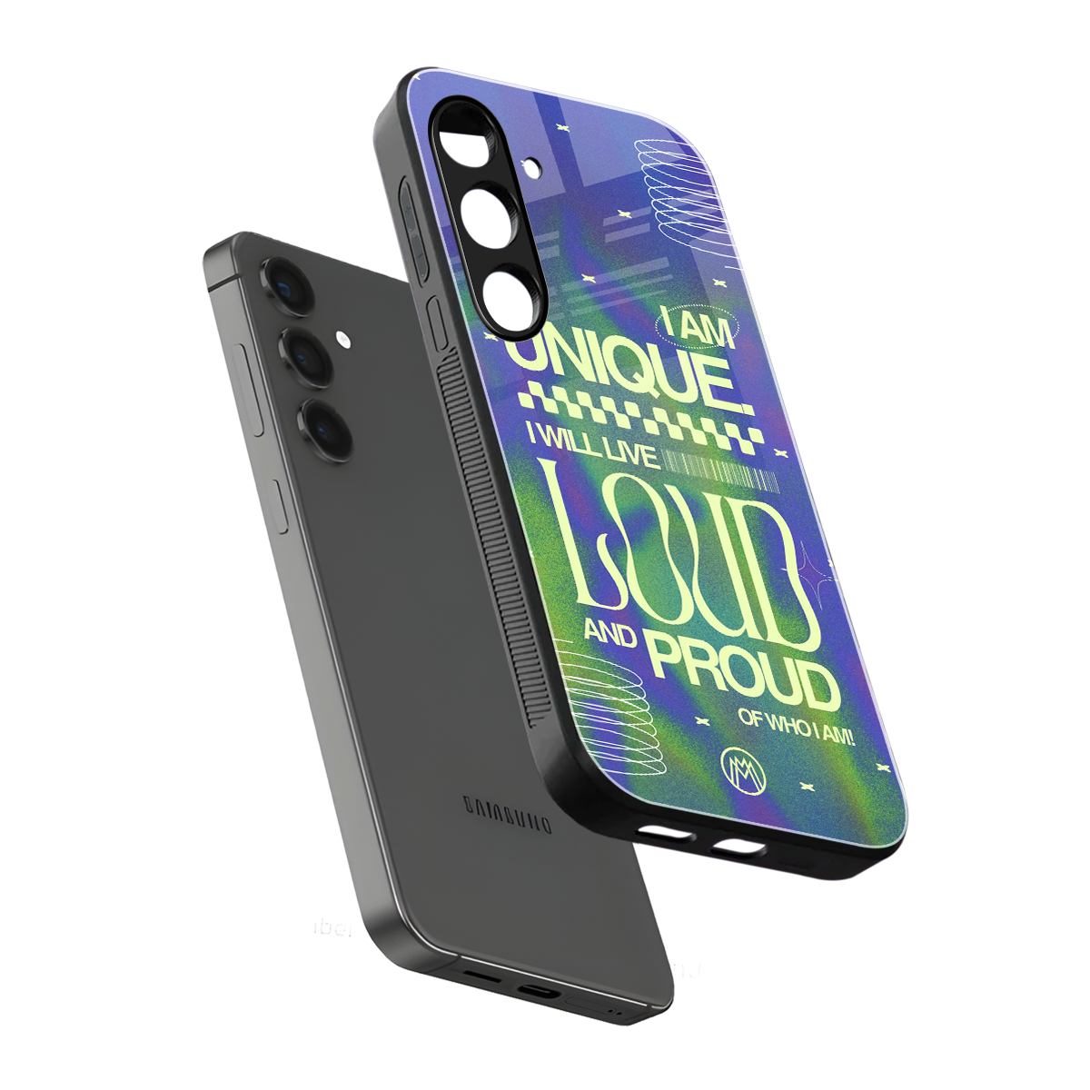 proudly me back phone cover | glass case for samsung galaxy s24 plus