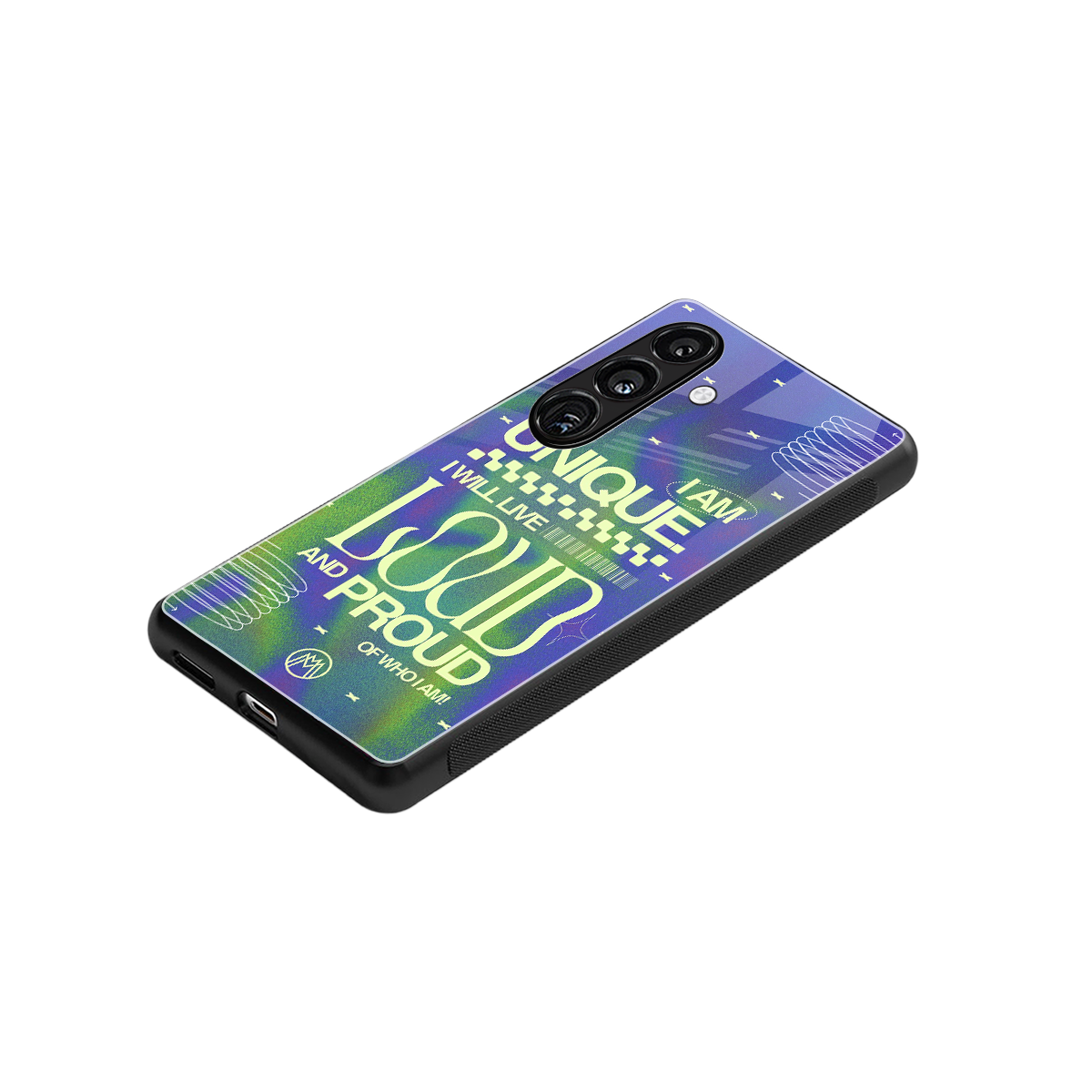 proudly me back phone cover | glass case for samsung galaxy s25