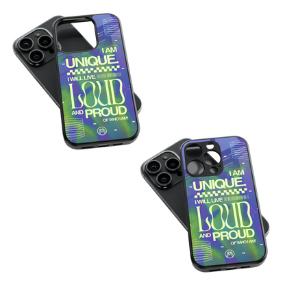 Trendy Glass Back Mobile Case for iPhone, Samsung, Redmi, OnePlus, Google Pixel, Motorola
