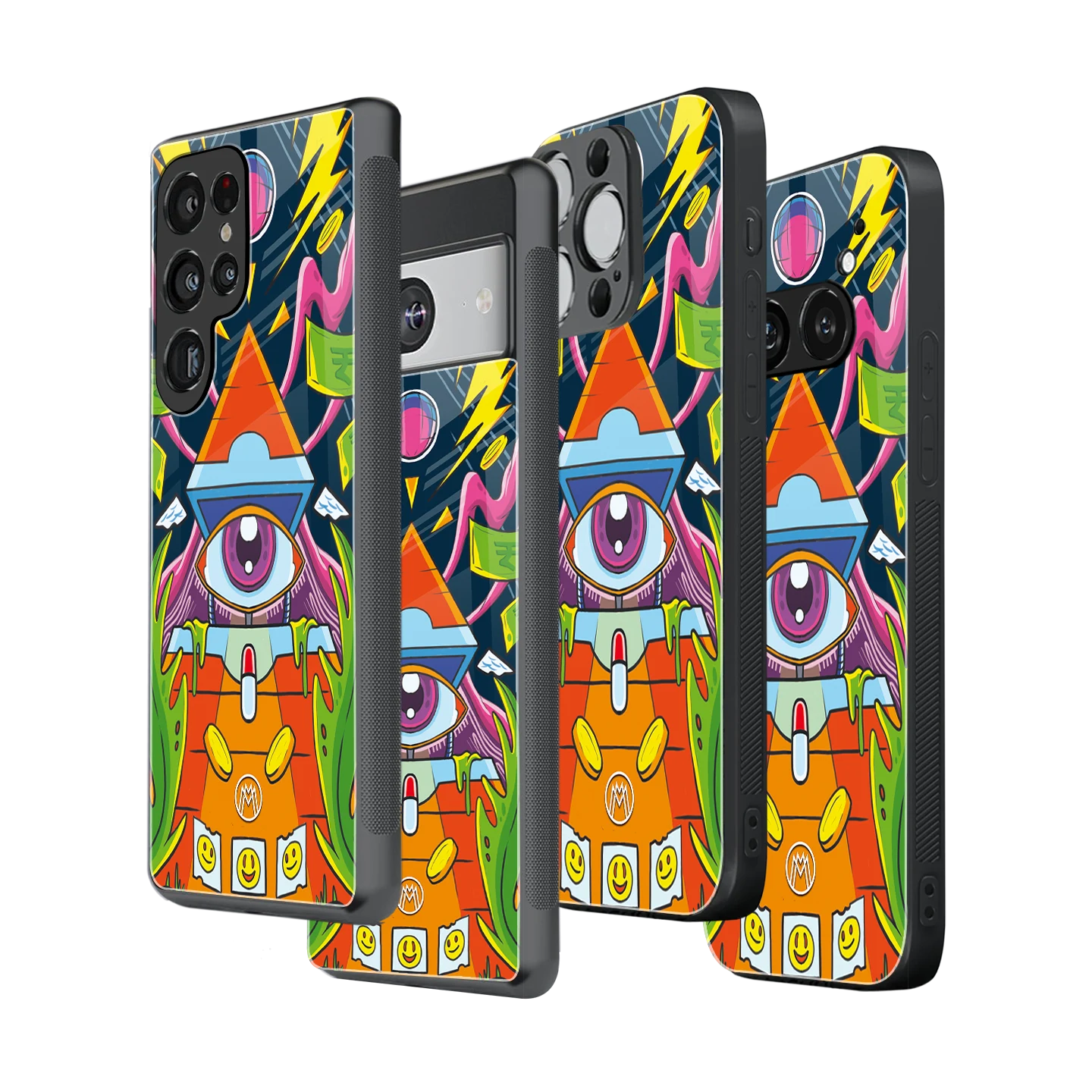 Stylish Glass Back Case for All Smartphones iPhone, Samsung, OnePlus, Pixel, Redmi, Oppo, Vivo, Motorola