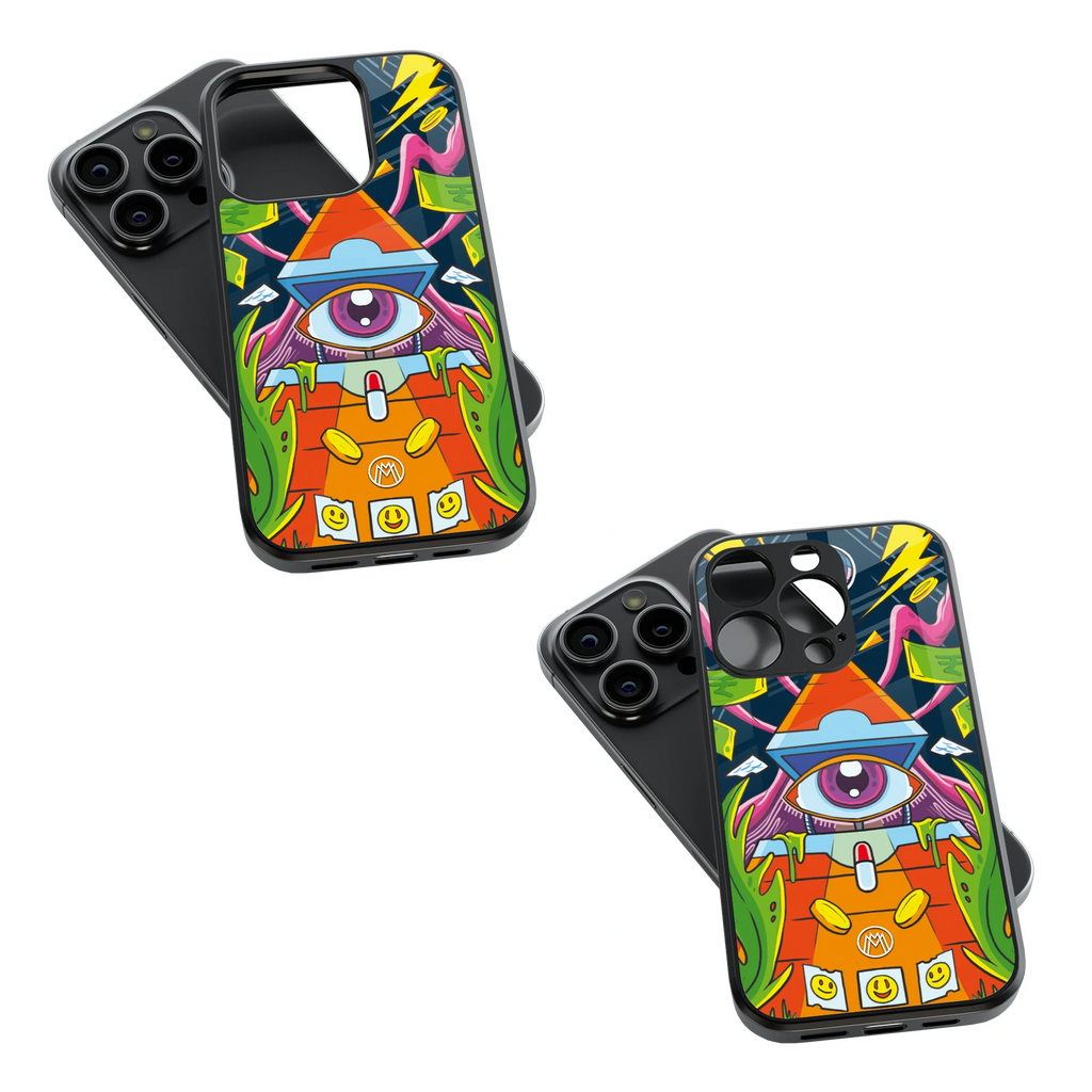Trendy Glass Back Mobile Case for iPhone, Samsung, Redmi, OnePlus, Google Pixel, Motorola