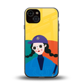 psychedelic chic back phone cover | glass case for iphone 13