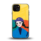psychedelic chic back phone cover | glass case for iphone 13