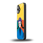 psychedelic chic back phone cover | glass case for iphone 16