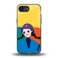 psychedelic chic back phone cover | glass case for iphone 16e