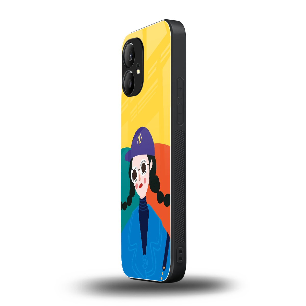 psychedelic chic back phone cover | glass case for nothing phone 1