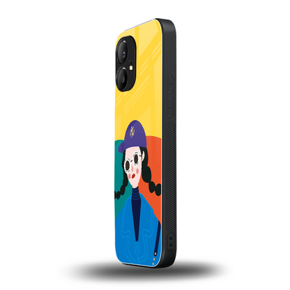 psychedelic chic back phone cover | glass case for nothing phone 1