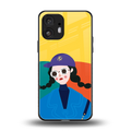 psychedelic chic back phone cover | glass case for nothing phone 2