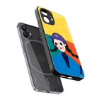 psychedelic chic back phone cover | glass case for nothing phone 2