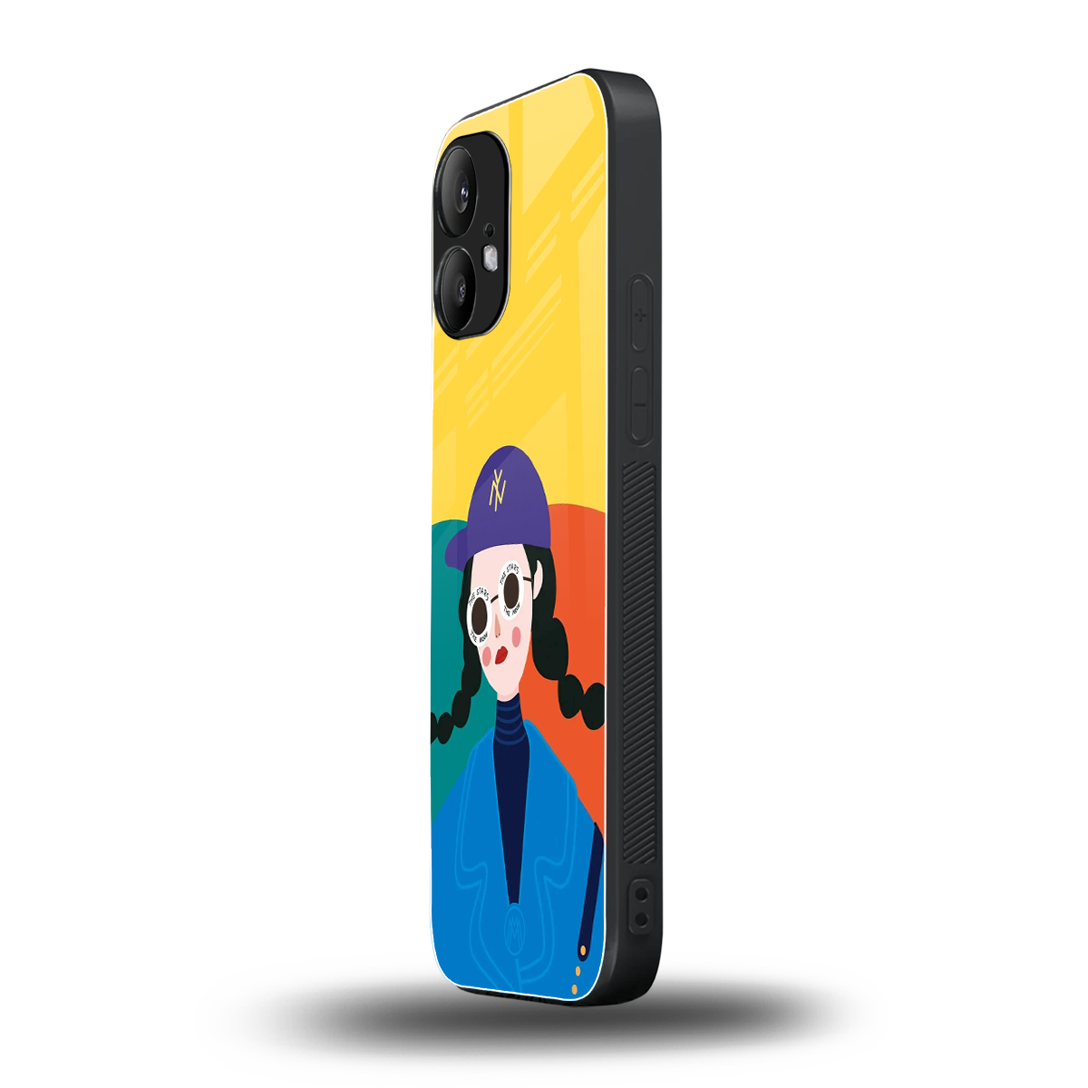 psychedelic chic back phone cover | glass case for nothing phone 2