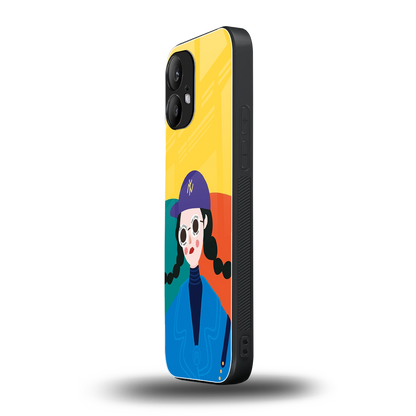 psychedelic chic back phone cover | glass case for nothing phone 2