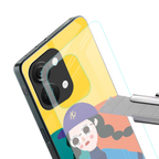psychedelic chic back phone cover | glass case for oneplus nord 3