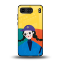 psychedelic chic back phone cover | glass case for oneplus nord 4