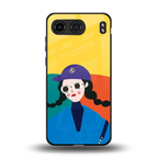 psychedelic chic back phone cover | glass case for oneplus nord 4