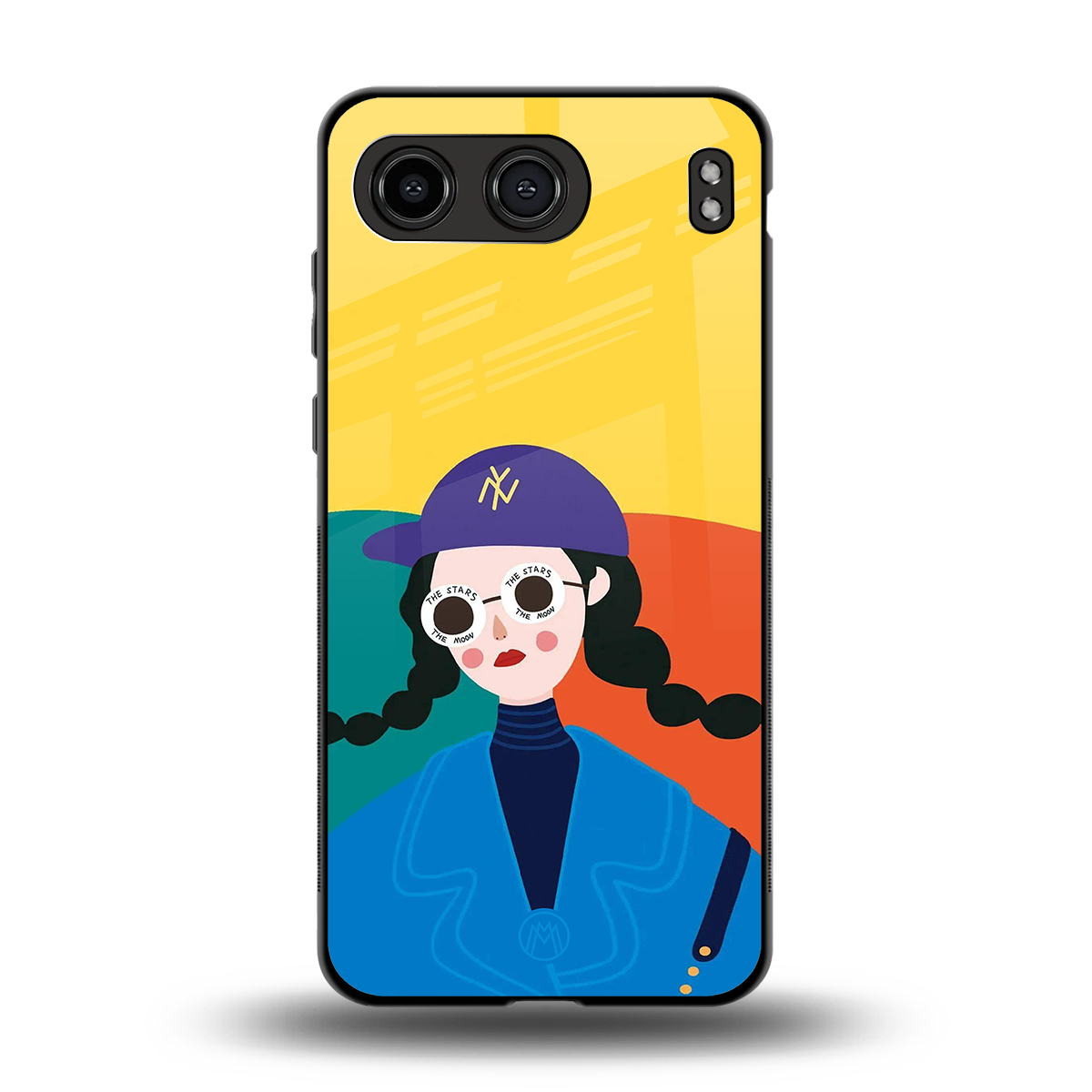 psychedelic chic back phone cover | glass case for oneplus nord 4