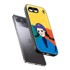 psychedelic chic back phone cover | glass case for oneplus nord 4