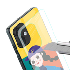 psychedelic chic back phone cover | glass case for oneplus nord ce 3