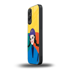 psychedelic chic back phone cover | glass case for oneplus nord ce 4 lite