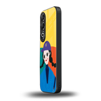 psychedelic chic back phone cover | glass case for oneplus nord ce 4